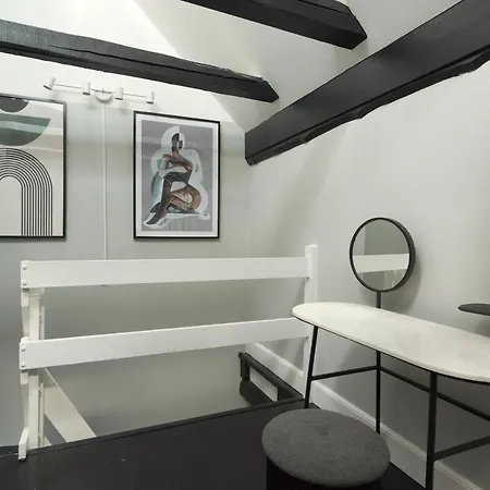 Unique 2 Bedroom Duplex W Exposed Beams In Cph