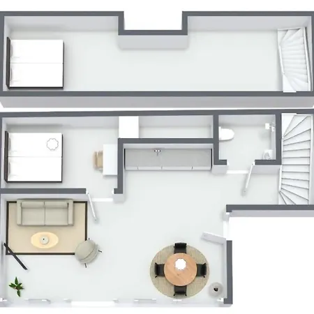 Unique 2 Bedroom Duplex W Exposed Beams In Cph Daire *