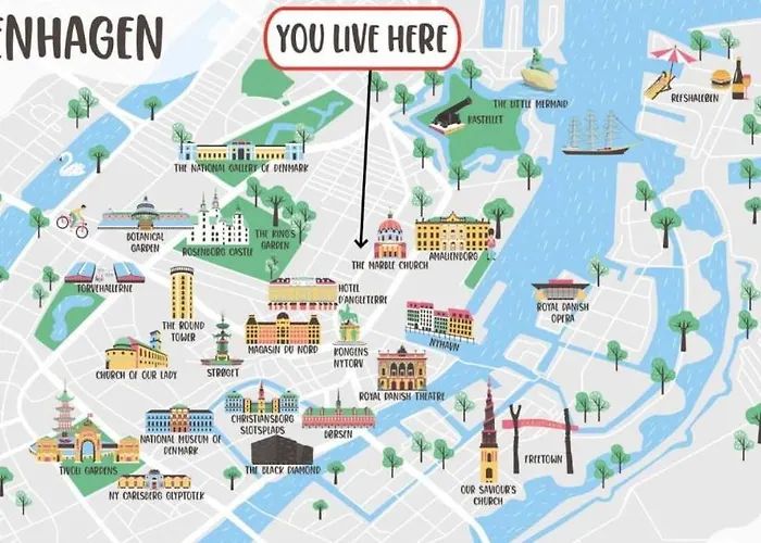 Unique 2 Bedroom Duplex W Exposed Beams In Cph